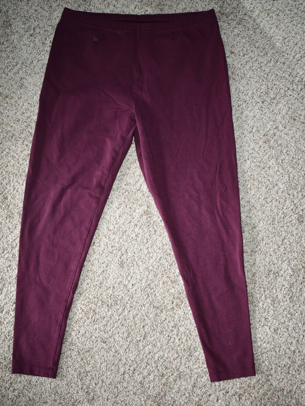 Jill Pima Cotton Ankle-Length Leggings Ruby Red